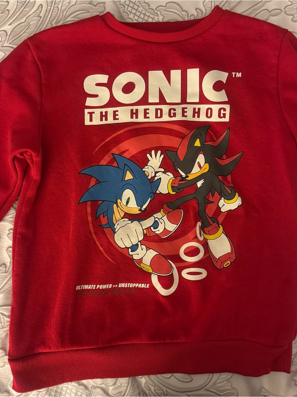 Sonic the Hedgehog Graphic Crewneck Sweatshirt - Red